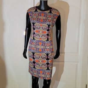 BRAND NEW LONDON STYLE  ROUND NECKLINE KNEE LENGTH SLEEVELESS WOMEN"S DRESS